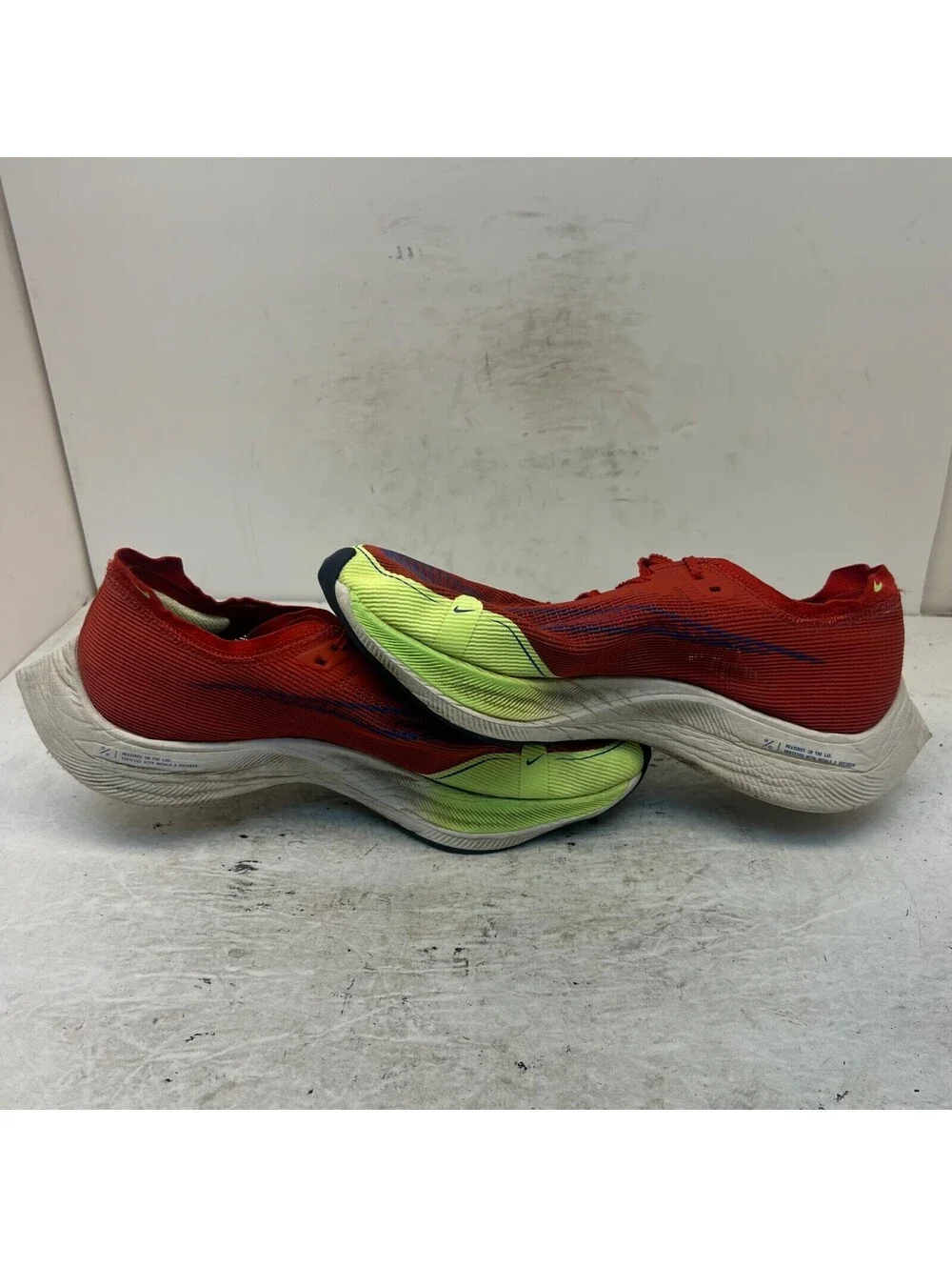 Nike Men's ZoomX Vaporfly Running Sneakers Red-Clay/Game-Royal Size 11.5M